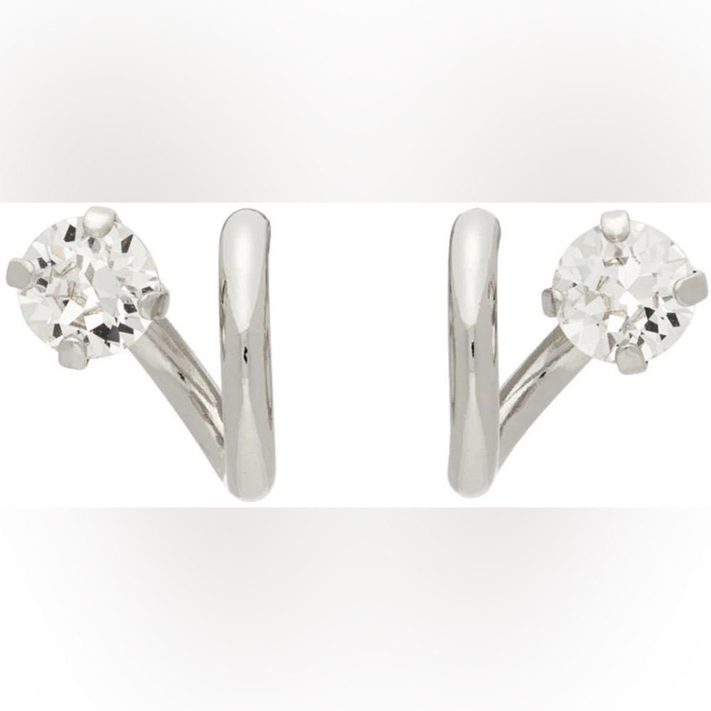 Justine Clenquet Silver Hoop Earrings - Picture 5 of 5